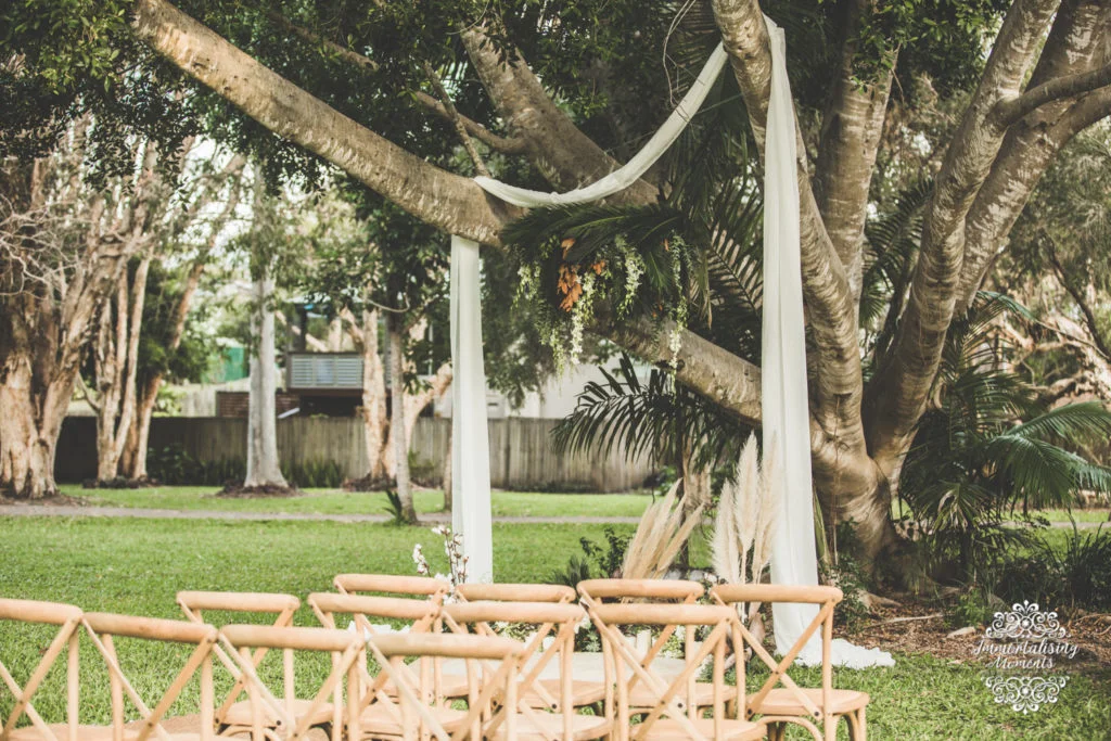 Wedding ceremony set up by First Class Functions