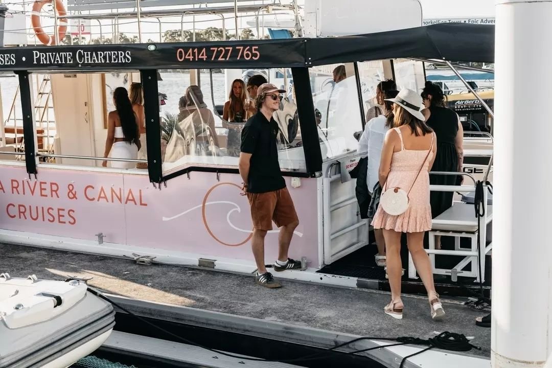 Make your wedding unforgettable with a fully skippered, personalised cruise on @noosariverandcanalcruises&nbsp;⚓ 

Gather up to 38 of your closest friends &amp; family and enjoy a private boat hire for a day to remember.

.
.
.
.
#noosaweddingorganis