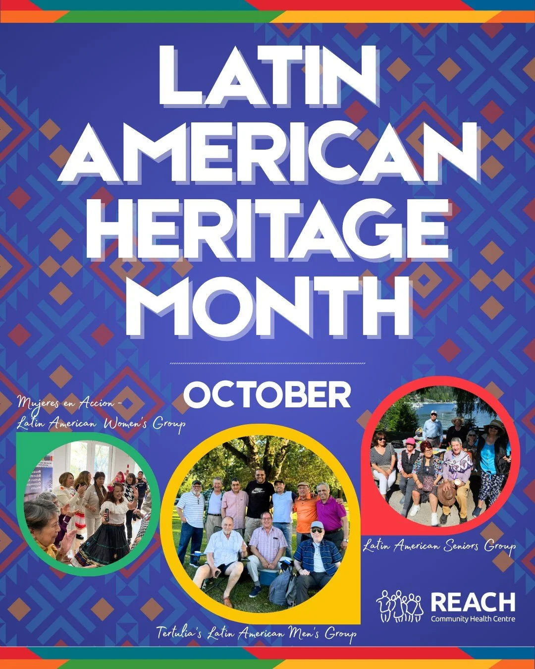 October is recognized as National Latin-American Heritage Month, a great time to acknowledge and honour the diversity and contribution of our important Latin-American population in Canada, which totals approximately half a million people! 
At REACH,