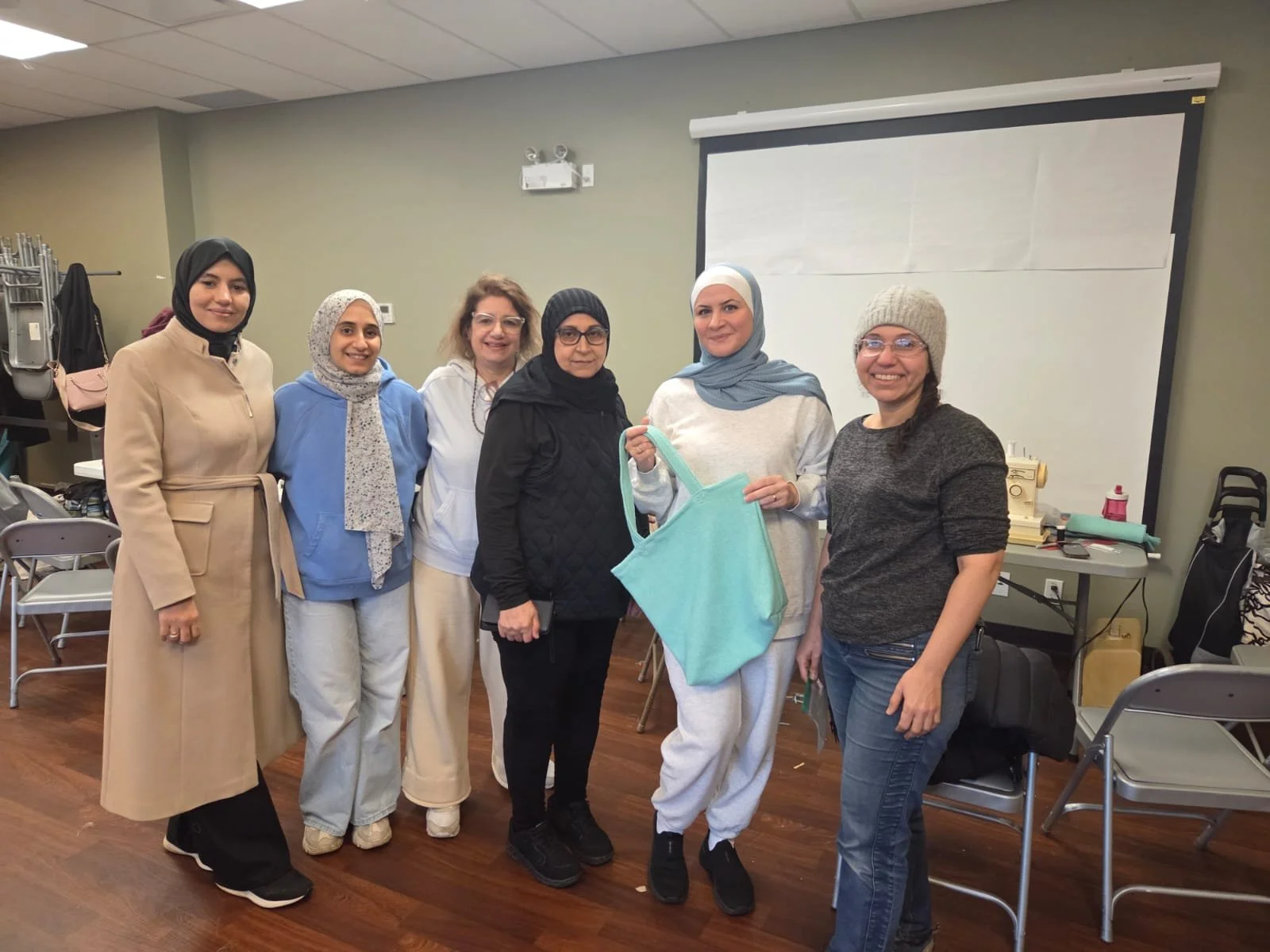 Our Arab Women&rsquo;s Settlement Group attended a sewing workshop together @sburnabynh. For most of them, this was a completely new experience and an opportunity to build practical skills with the support of the warm community they have built togeth