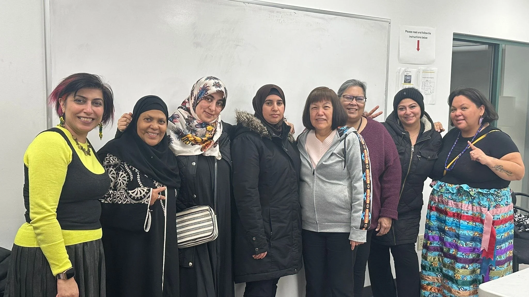 Our Arab Women&rsquo;s Support Group and Indigenous Women&rsquo;s Group came together at @mountpleasantnh for a holiday gathering. Through a women&rsquo;s circle and shared food, they learned about and honoured each other&rsquo;s traditions and ways 