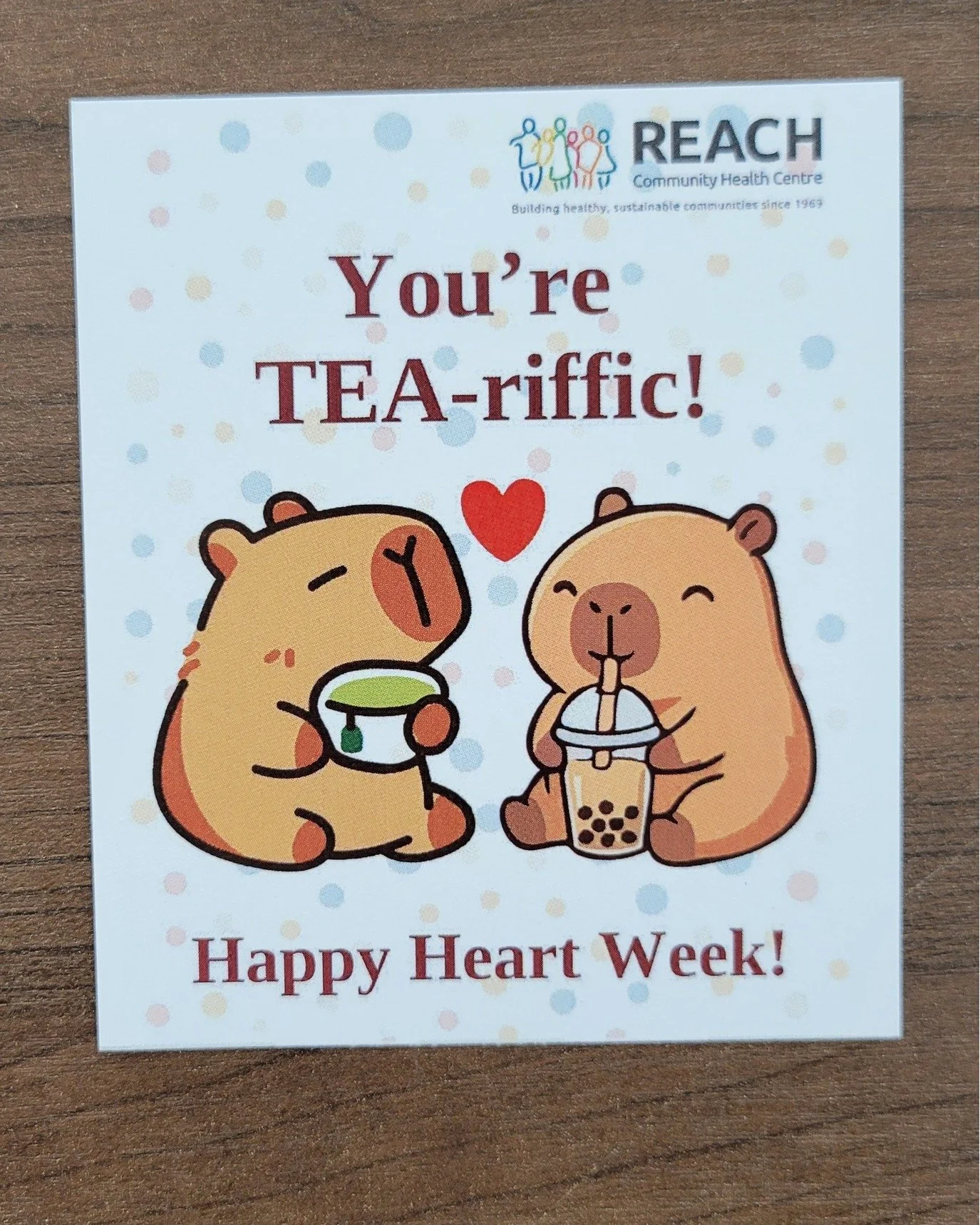 A myriad of sweet notes. A big sprinkling of love. It must be heart month at REACH! We were invited to share an appreciation card with a colleague or two, uplifting spirits across all our teams. 

We now invite you to write a sweet note to someone yo