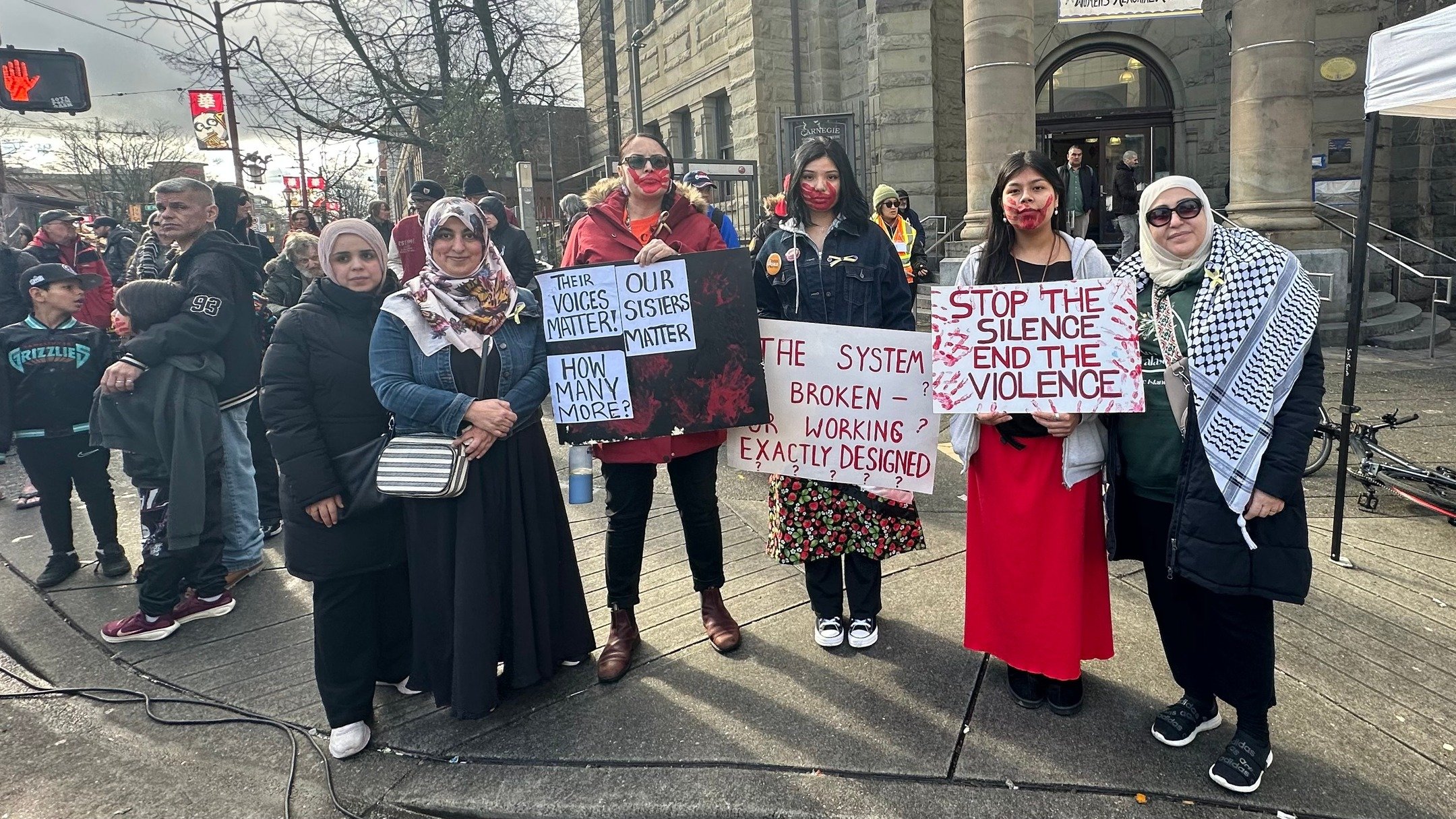 Our Arabic Women&rsquo;s Support group joined the 35th Women's Memorial March in Vancouver East side, to honour missing and murdered Indigenous Women, Girls, and Two-spirit people, and to demand justice. 

This powerful event was well attended and re