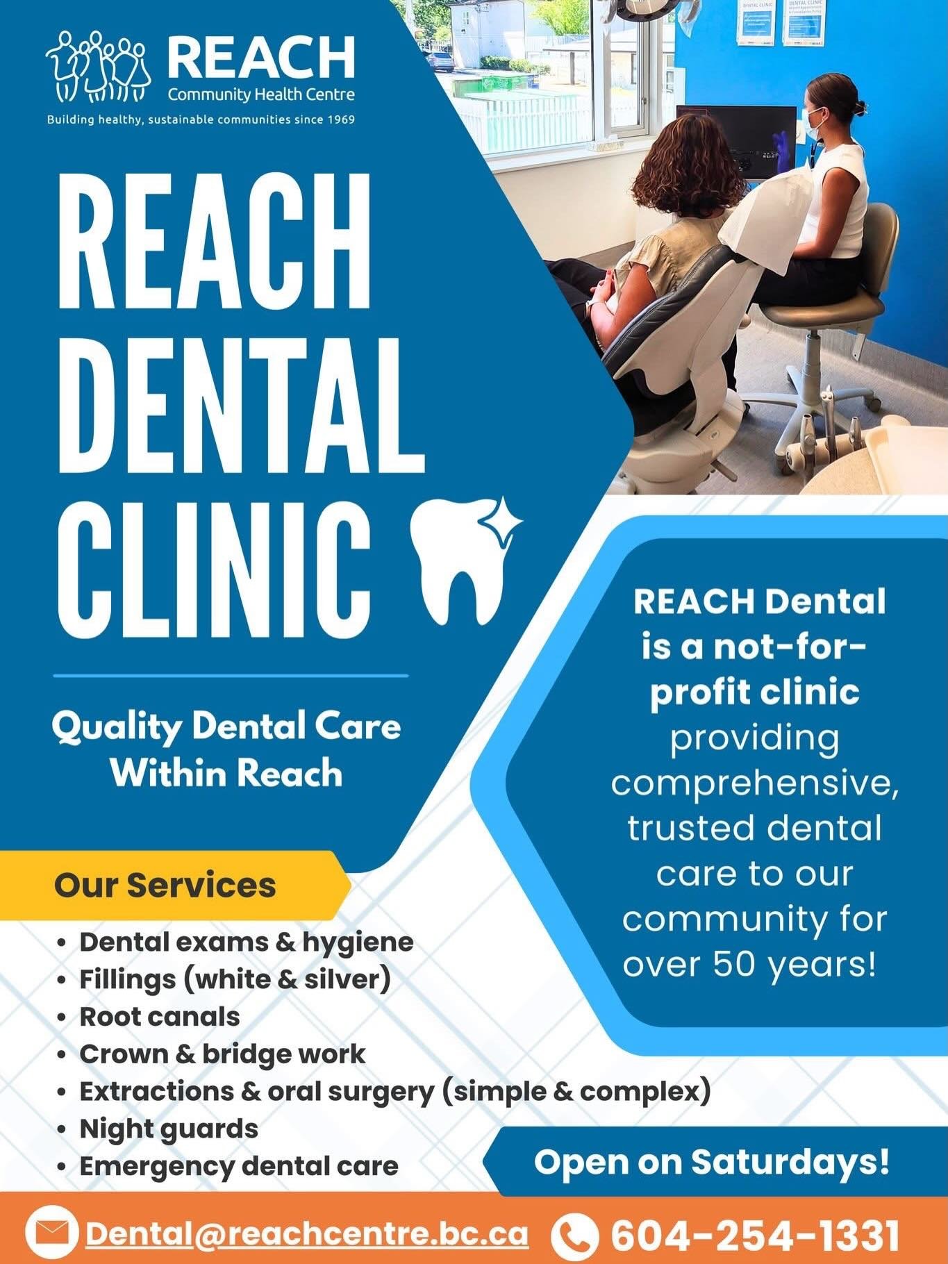 REACH Dental is currently accepting new patients! Now open Saturdays, we work with a range of benefits providers and deliver comprehensive dental care. We can also help you with applying to any benefits you haven&rsquo;t applied for yet but may be ab