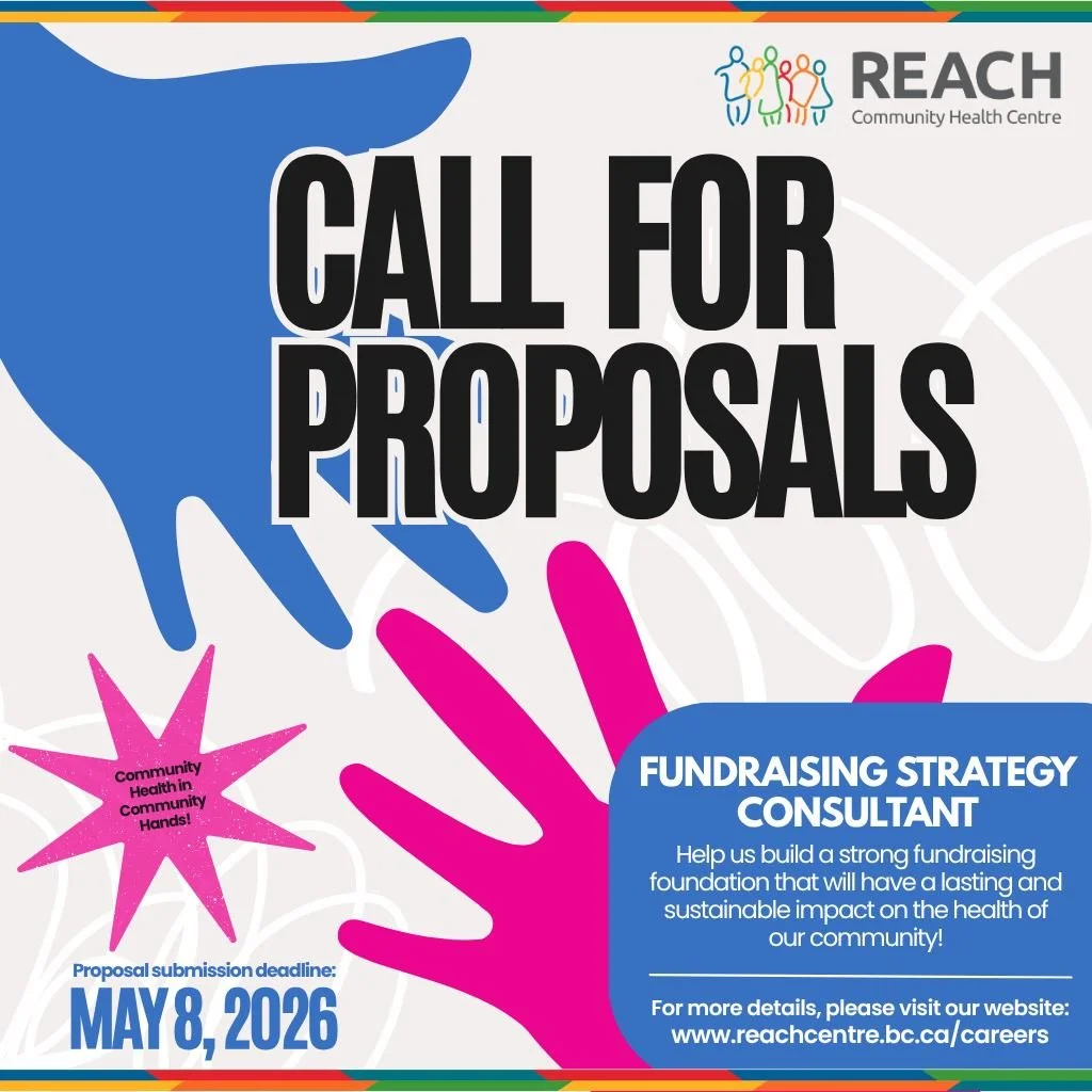 We are seeking a fundraising strategy consultant to help us build something meaningful! 

REACH has been providing low-barrier, equity-oriented health care for over 55 years, and we are ready to grow the community of supporters who make our work poss