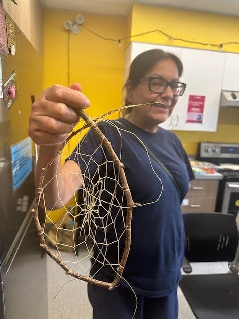 The Indigenous Women's Gathering Group is a space to reconnect to culture, enjoy meals together, and be creative in a comfortable space.

At the last gathering, the group enjoyed local berries and prepared cedar medicine to open the evening. They the