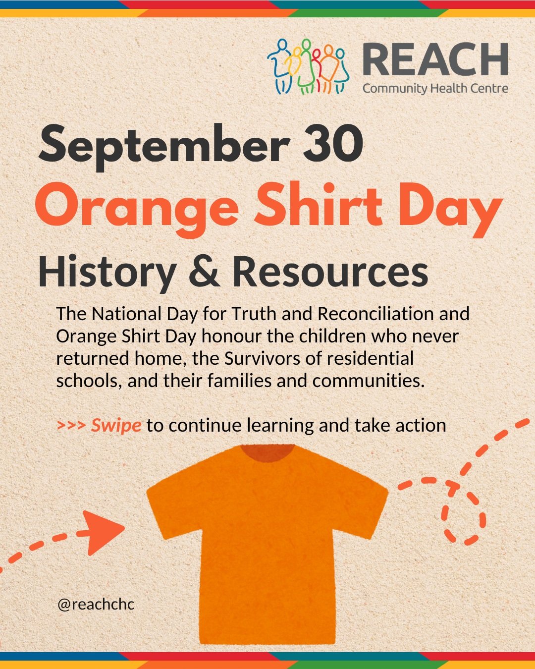 The National Day for Truth and Reconciliation, also Orange Shirt Day, is much more than a statutory holiday. This is a day to honor Residential School Survivors, their families, and communities, and ensure that public acknowledgment of the history an