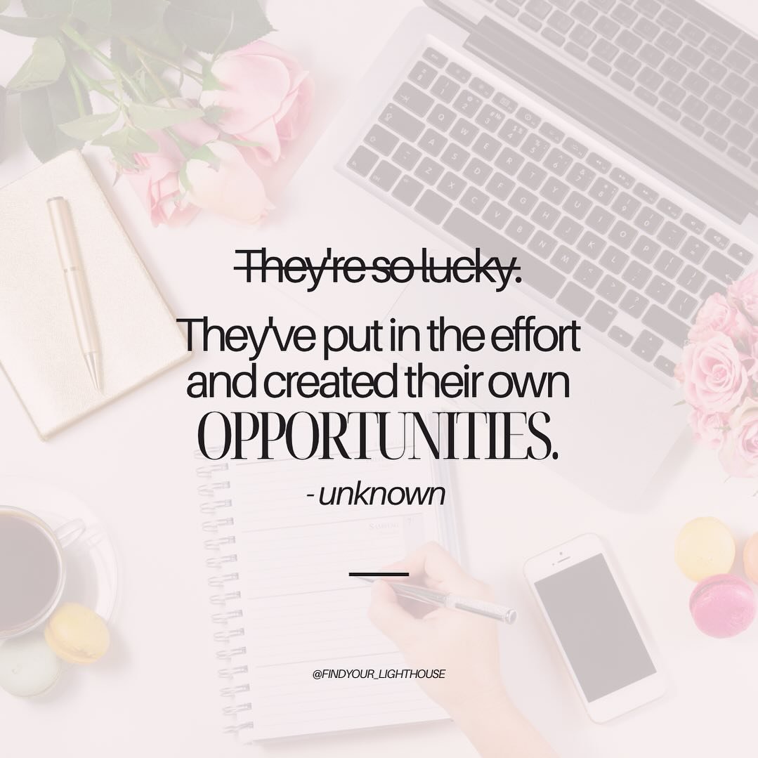 It&rsquo;s never just luck. We collect what we cultivate, so be #intentional with what you&rsquo;re planting.