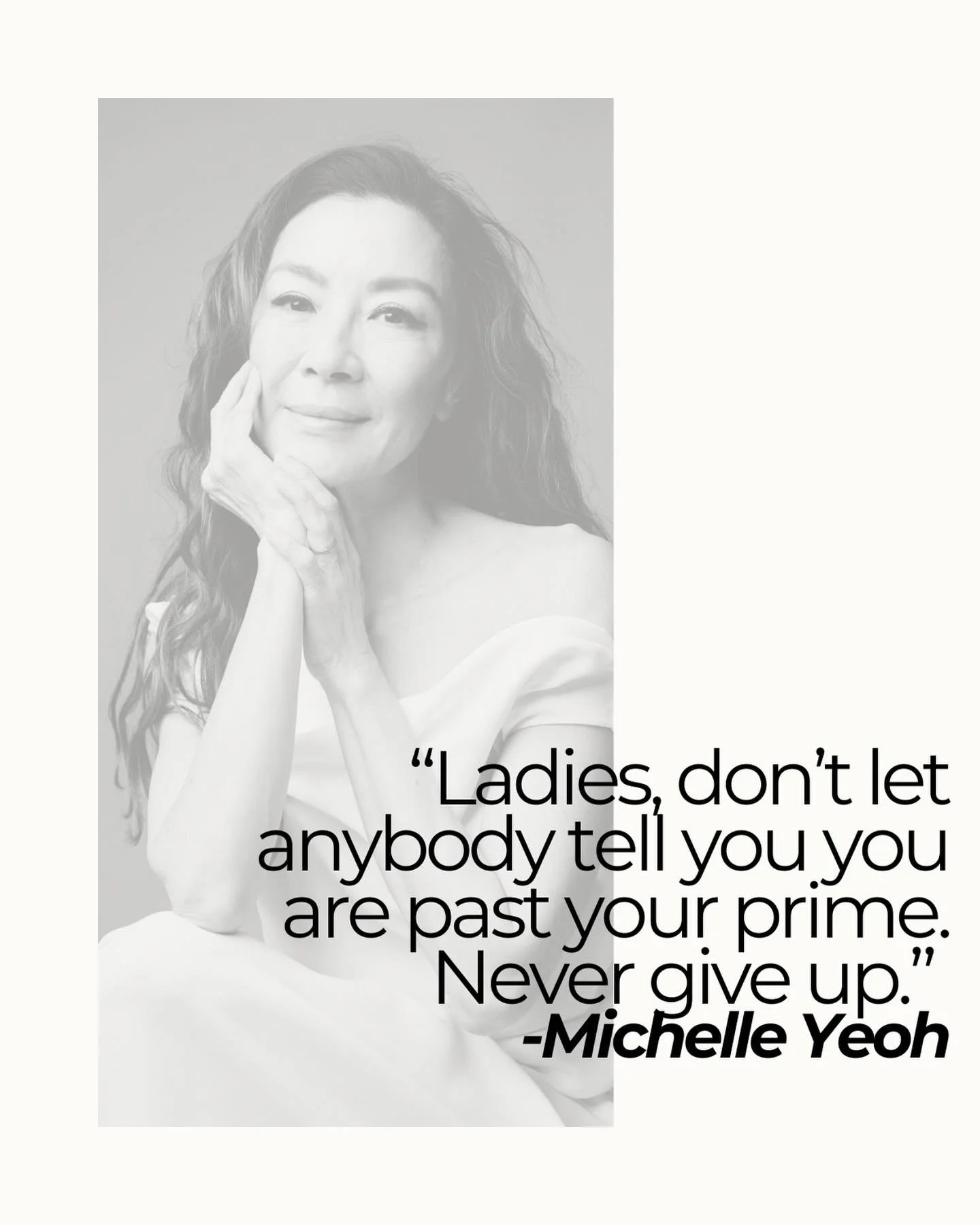 There is no expiration date on your brilliance.
No deadline on your becoming.
No clock that gets to decide when you are done.

Prime isn&rsquo;t an age.
It&rsquo;s an energy.
It&rsquo;s the moment you choose yourself again.

If you still have breath 