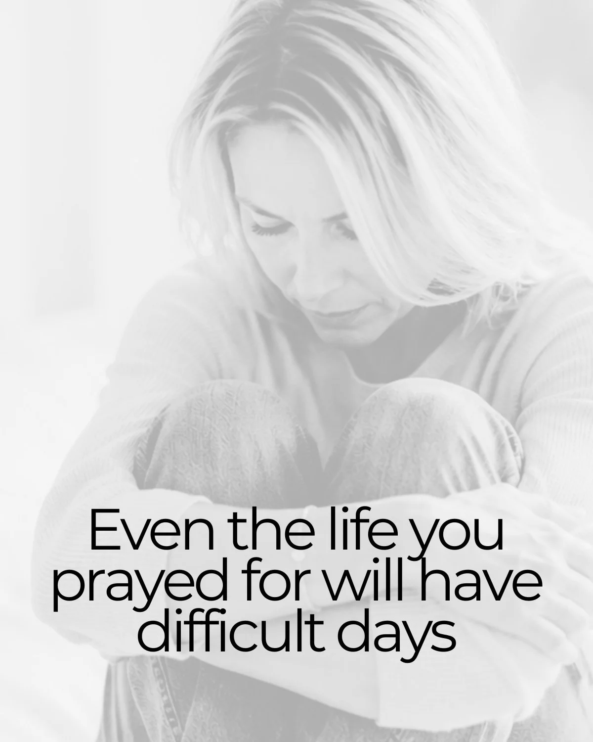 A good life was never promised to be a perfect one.

There will still be hard days. Disappointments. Stress. Moments that make you question everything...

Don&rsquo;t let one difficult day convince you that you&rsquo;re living the wrong life.

Bad da
