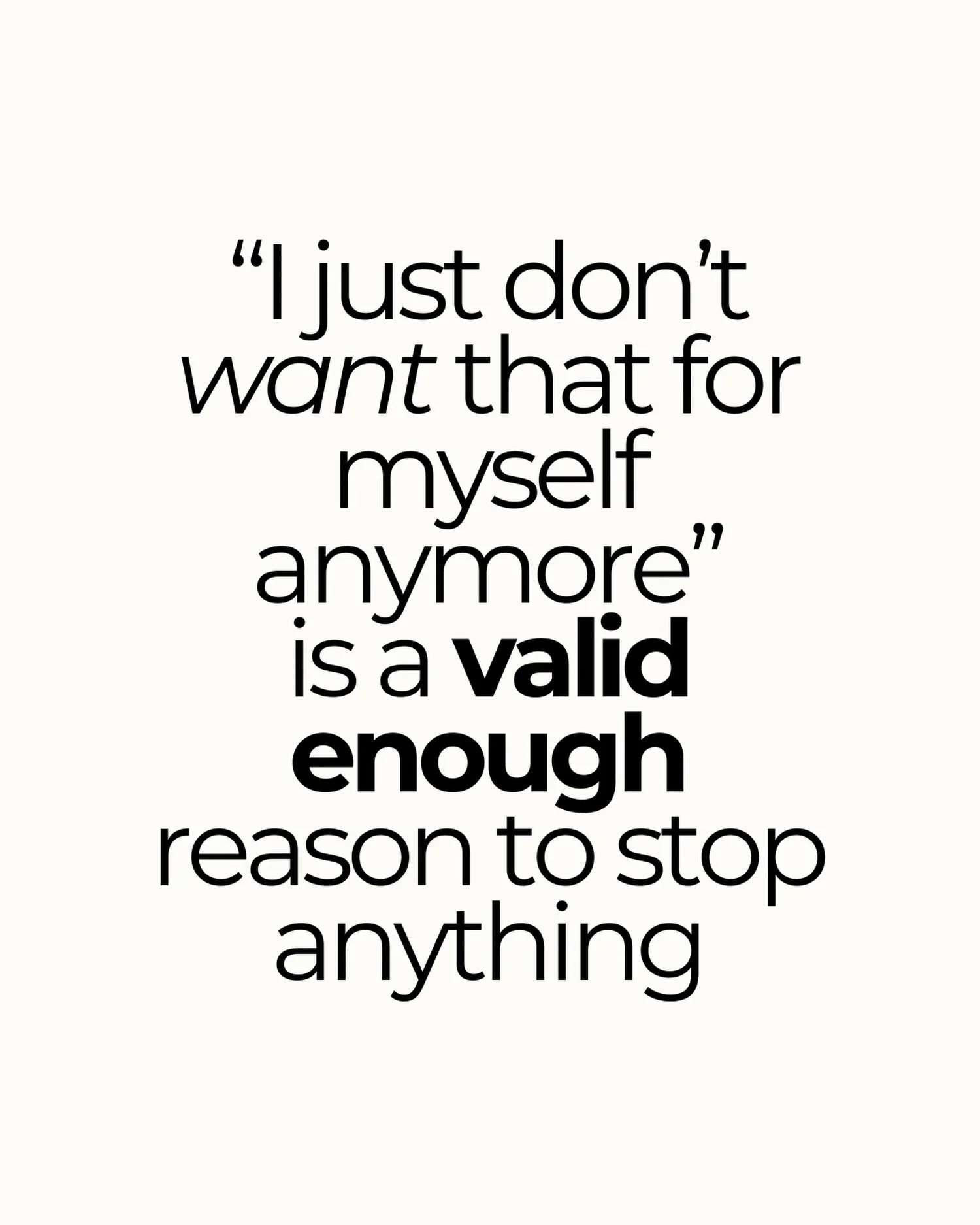 You don&rsquo;t need a dramatic ending to choose a new beginning.

It doesn&rsquo;t have to become unbearable.
No one has to betray you.
You don&rsquo;t need a perfectly articulated reason that everyone else agrees with.

Sometimes you simply outgrow