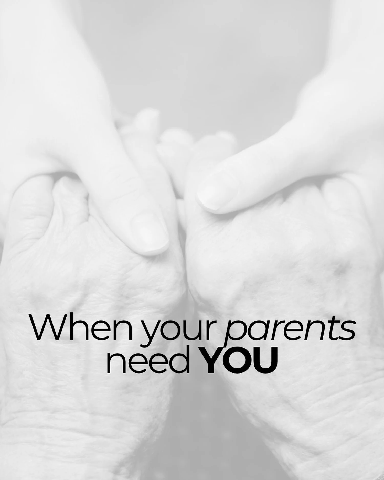 There&rsquo;s a moment no one really prepares you for:

When the people who once took care of you begin to need you to take care of them.

Suddenly, you&rsquo;re navigating decisions you never expected to make. Medical appointments. Finances. Family 