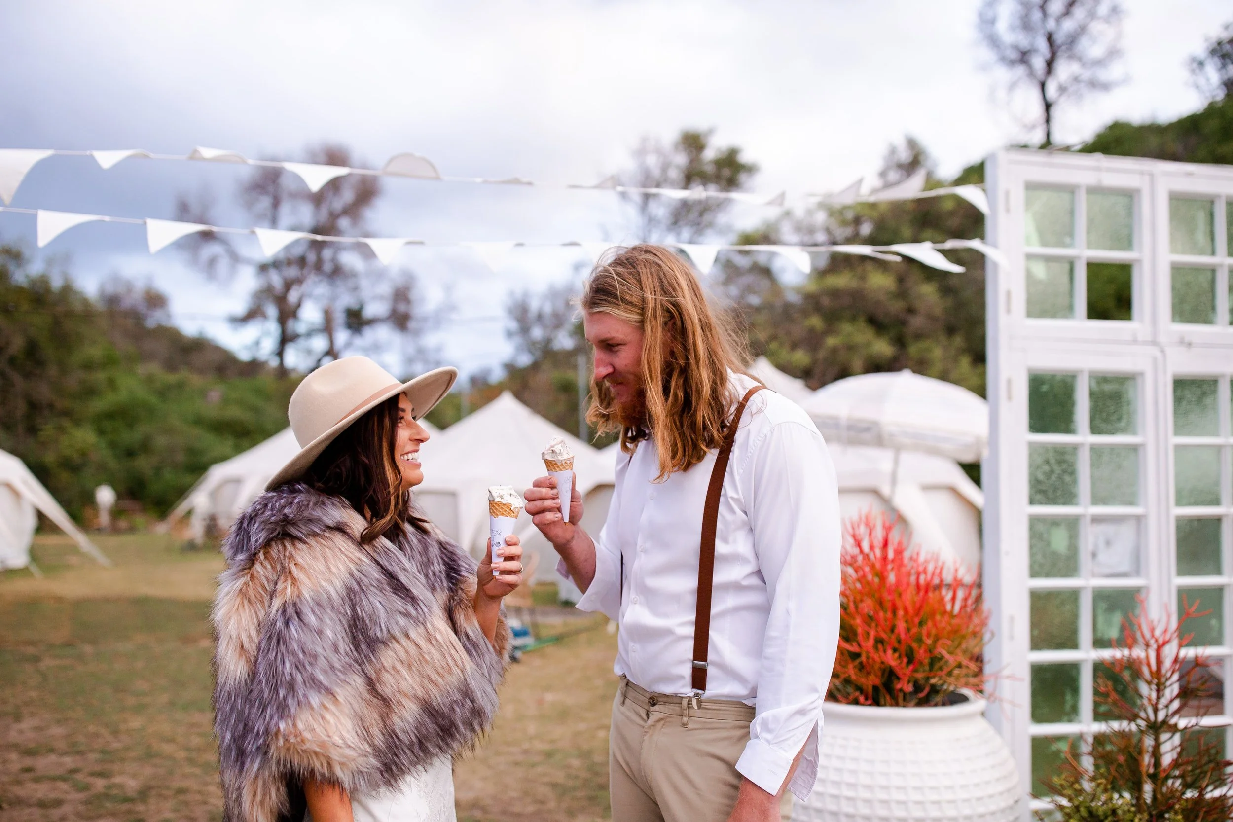 The Gelato Bike at a Seacliff House wedding