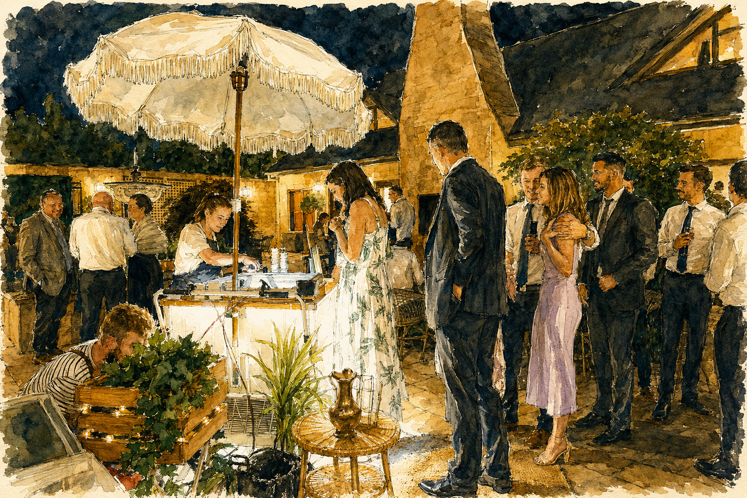 Wedding guests enjoying gelato on the NSW South COast