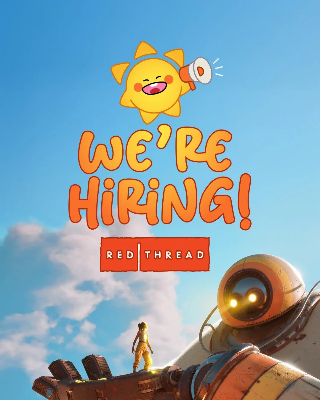We’re growing the Hello Sunshine team! ☀️
Red Thread Games is looking for a Senior Systems Designer to help shape the core gameplay of our upcoming narrative survival game.
If crafting systems, balancing progression, and building meaningful p