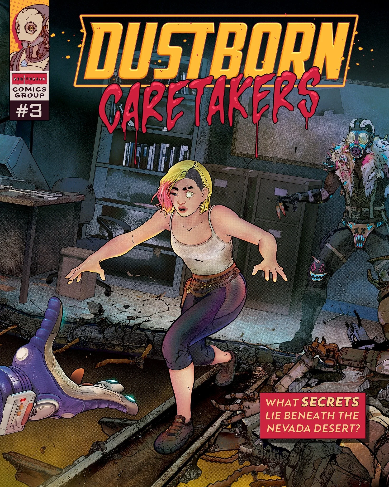 We teamed up with so many incredible comic artists to bring Dustborn’s issue covers to life.
In honour of spooky season, we had to share this one from issue #3 by @leocolapietro 🧟 
#Dustborn #SpookySzn