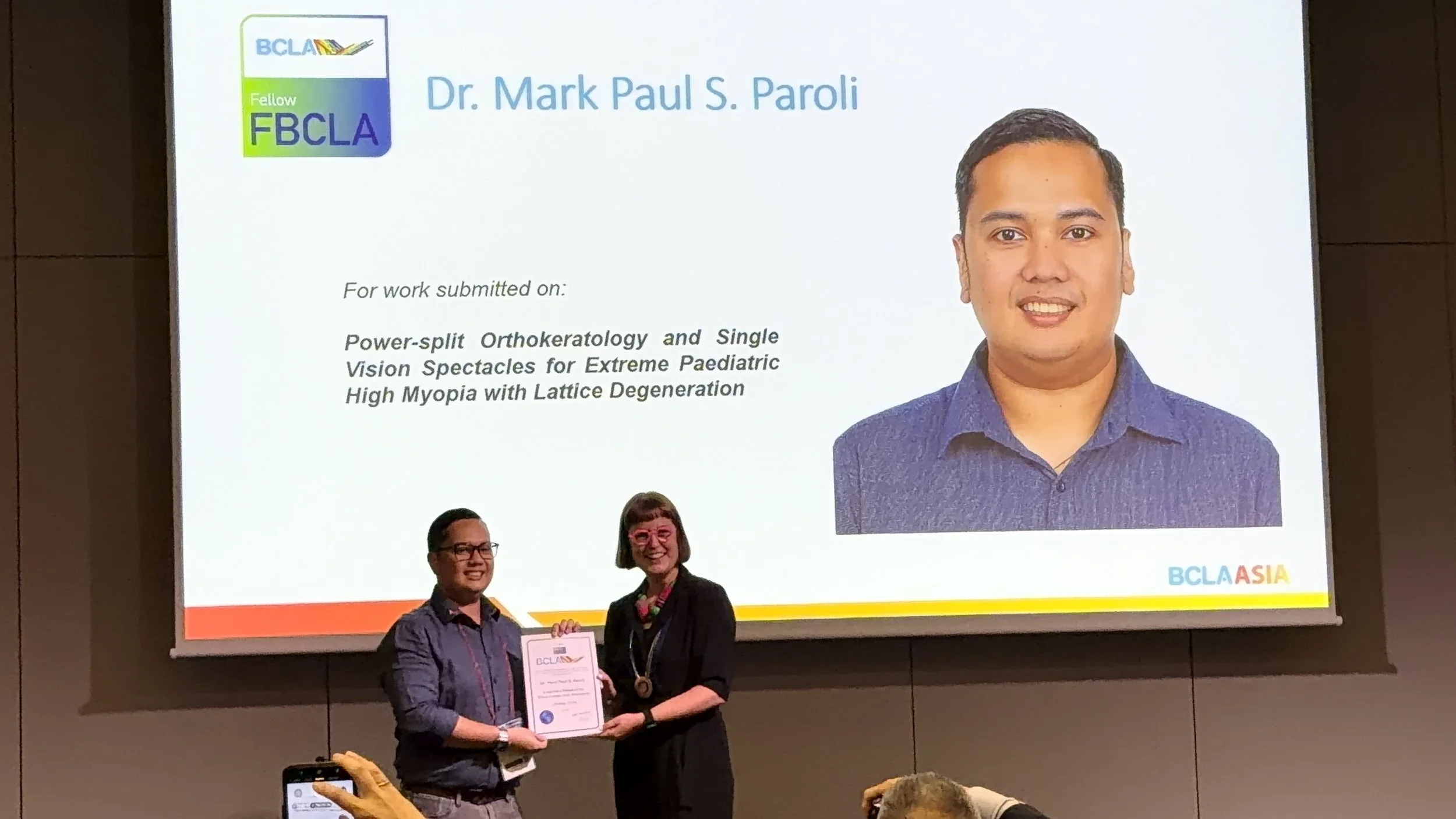 Elevating Specialty Eye Care: Dr. Mark Paul Paroli Achieves BCLA Fellowship