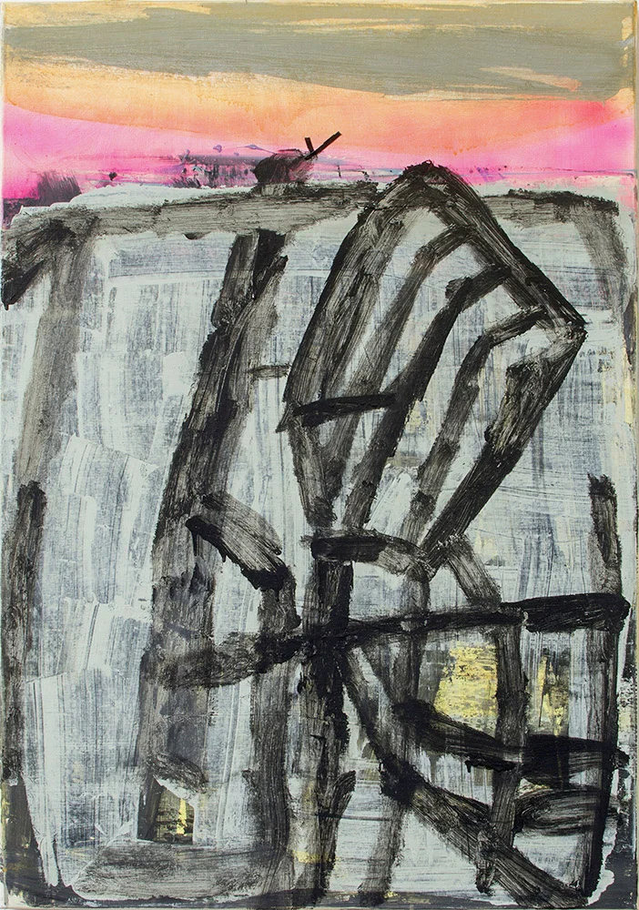 _003_3-Landschaft mit Windmühle im Abendrot_100x70_acryl-Leinwand 2016-2018_P.jpg