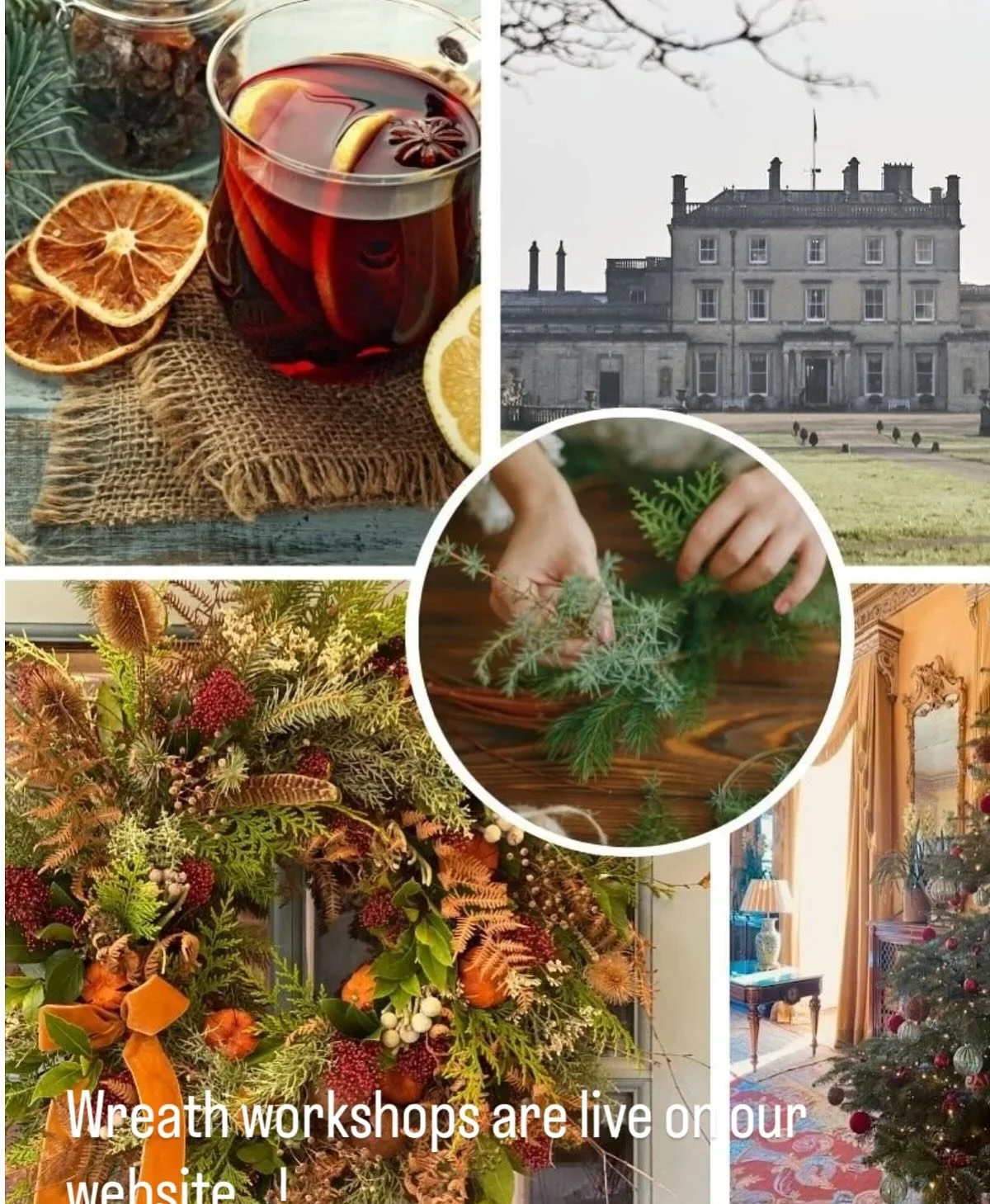 After a very successful and extremely festive workshop at the beautiful Somerley House last year we are delight to announce we will be running this again this year. For one evening only and with limited spaces. Full details and tickets available on o