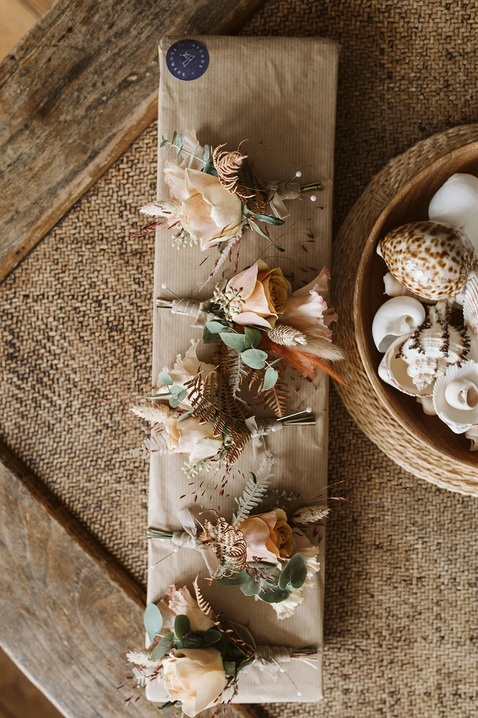 Autumnal buttonholes