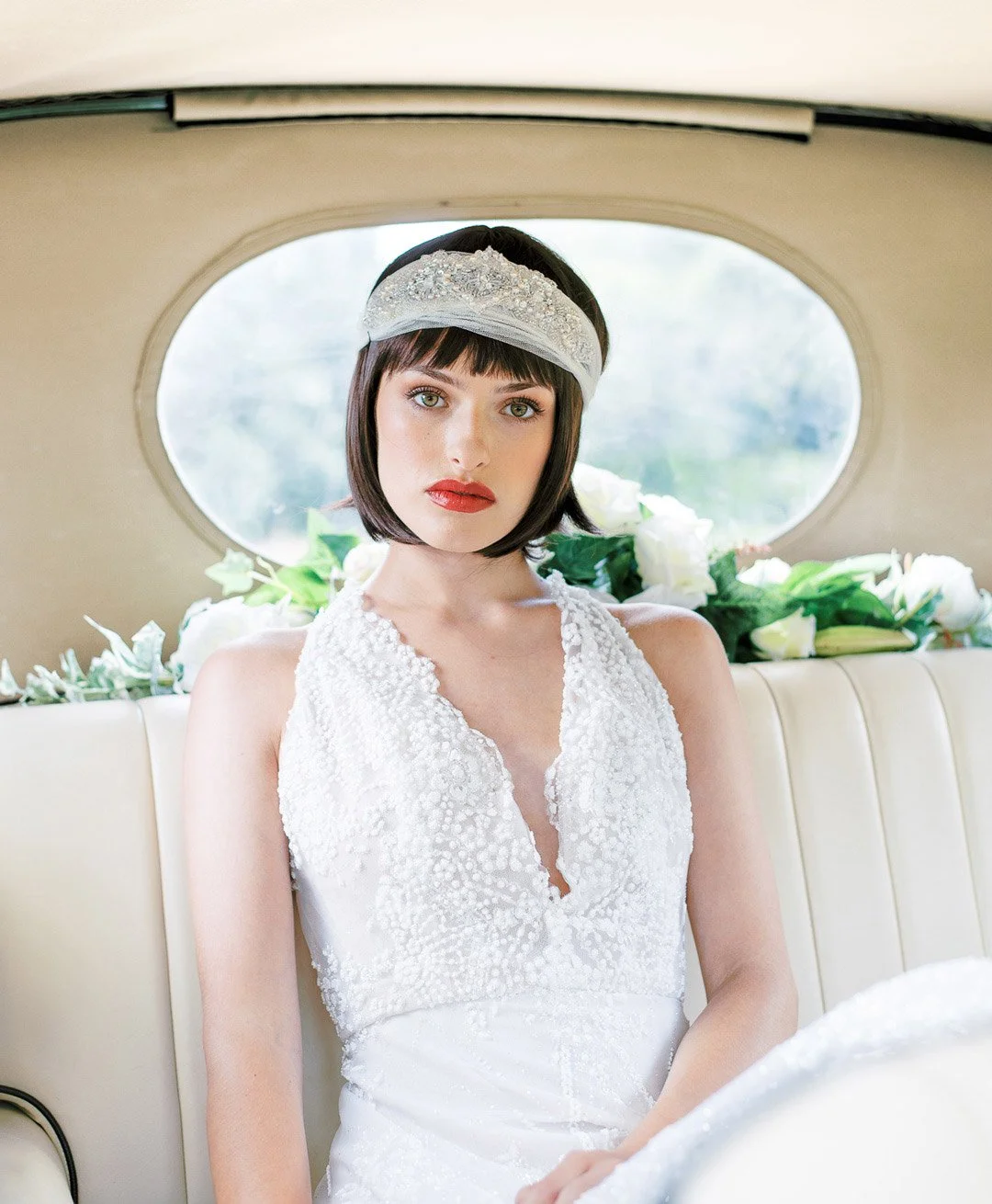 Downton Abbey-inspired wedding shoot with colourful bridal bouquets