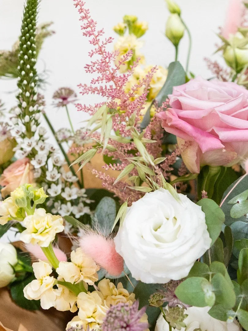 Gracie Beth, Fresh Flower Bouquet, Detail View. (Copy)