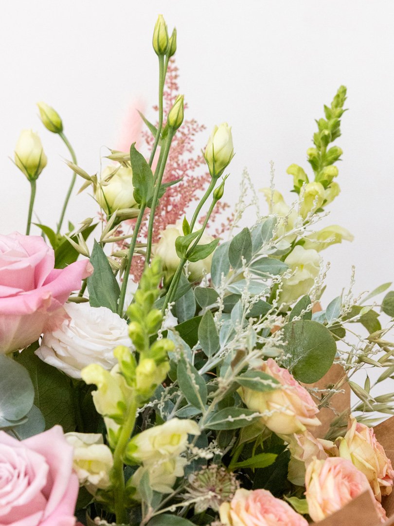 Gracie Beth, Fresh Flower Bouquet, Detail View. (Copy)