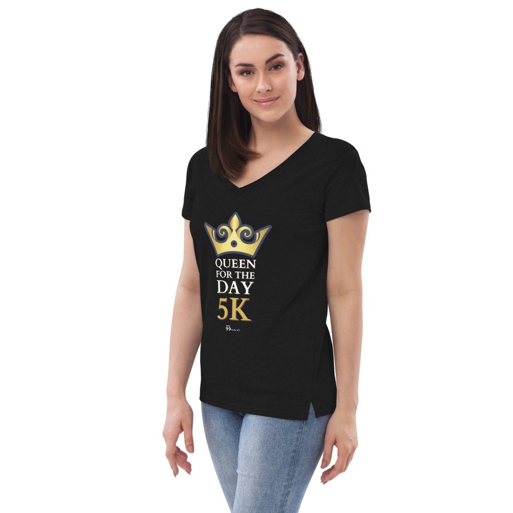 5k Women's Recycled V-Neck T-Shirt 