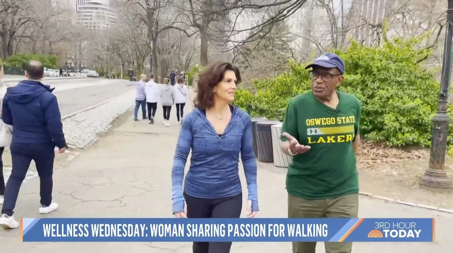 Joyce walking on today show with al roker