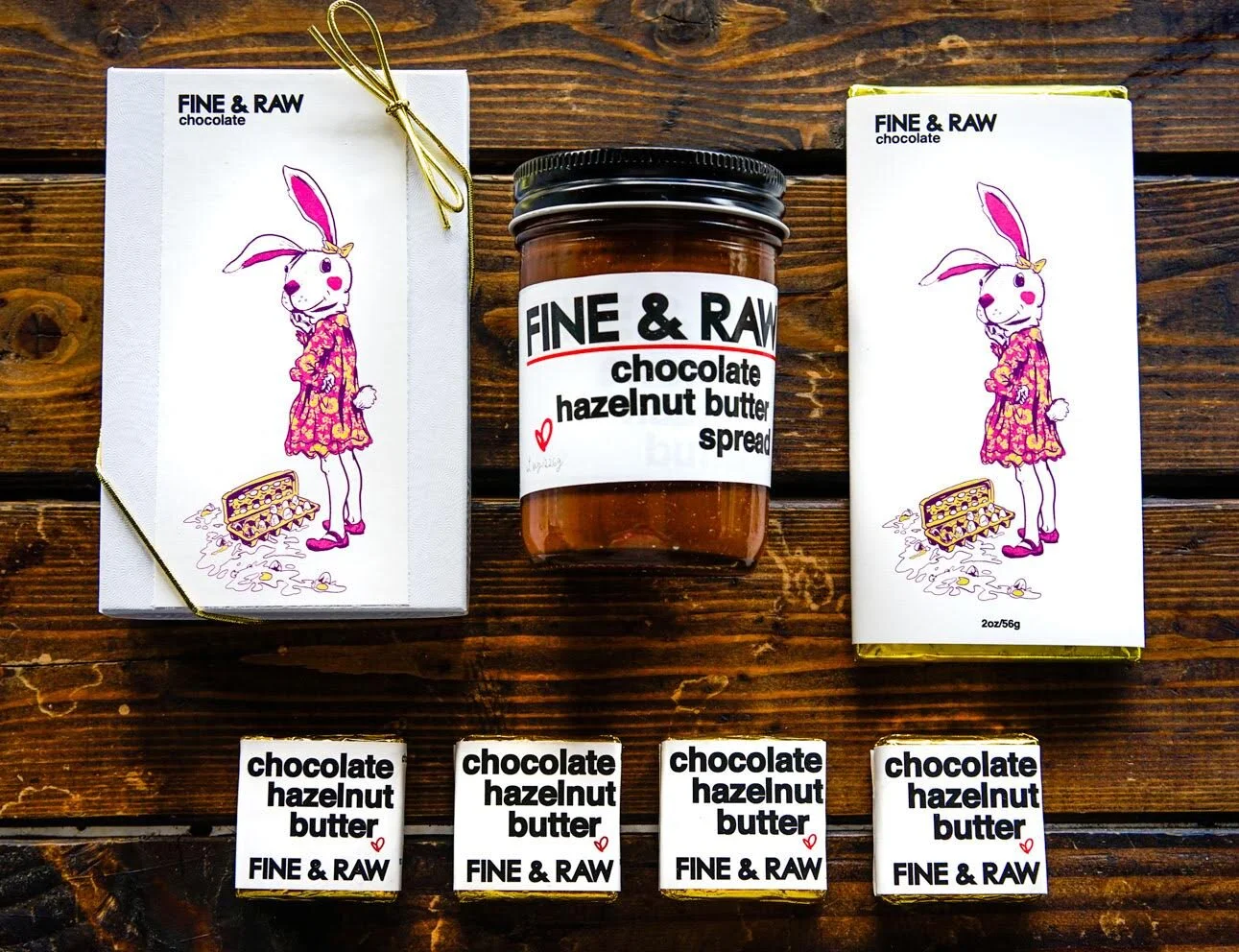 Egg Bunny Chocolates and Truffles from Fine And Raw Chocolates