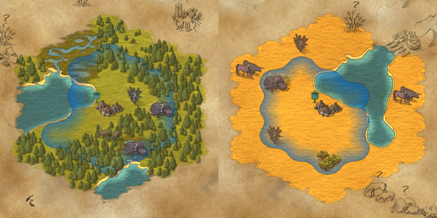 Your starting location can be very different from game to game.