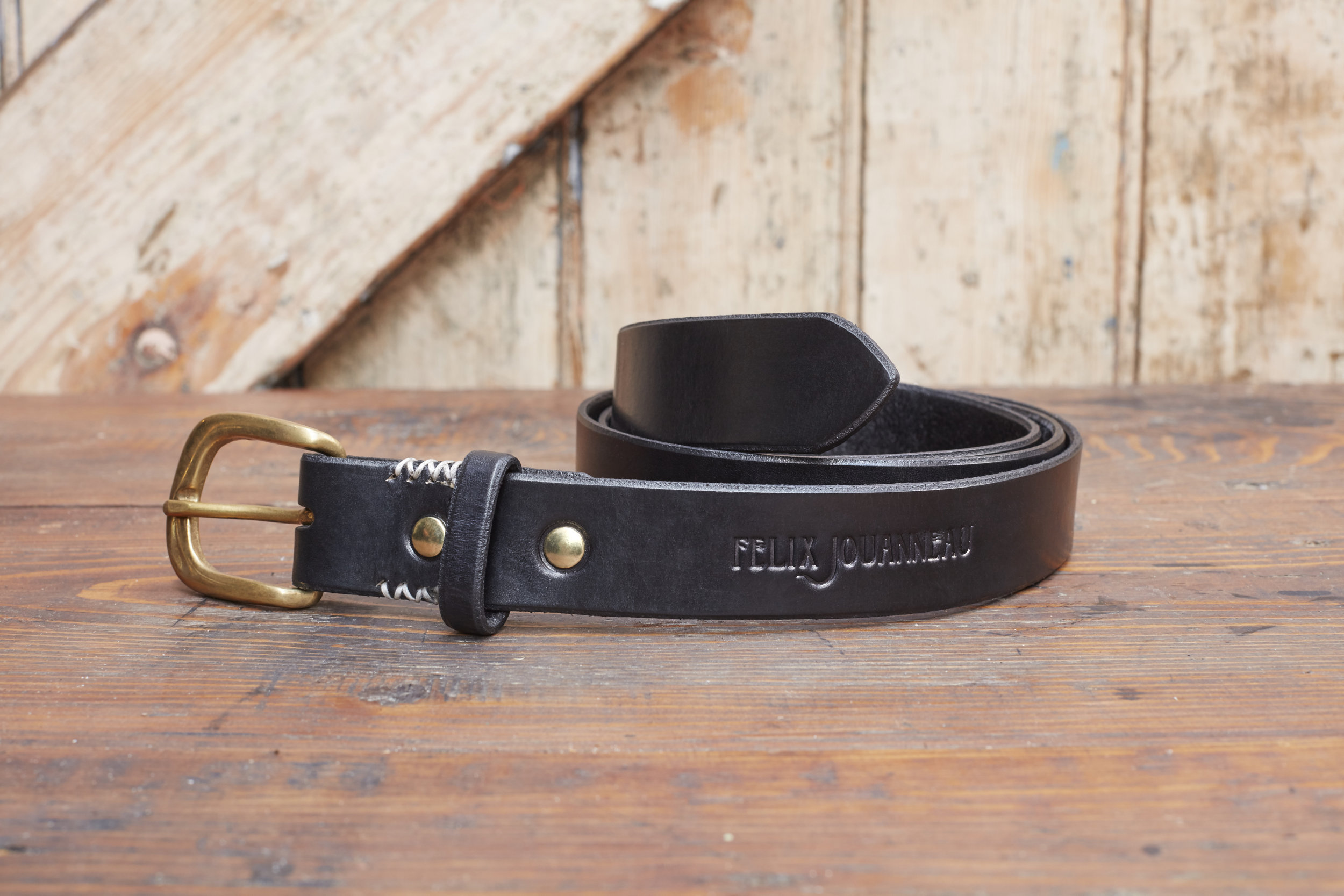 Leather Belt with Brass buckle — Felix Jouanneau