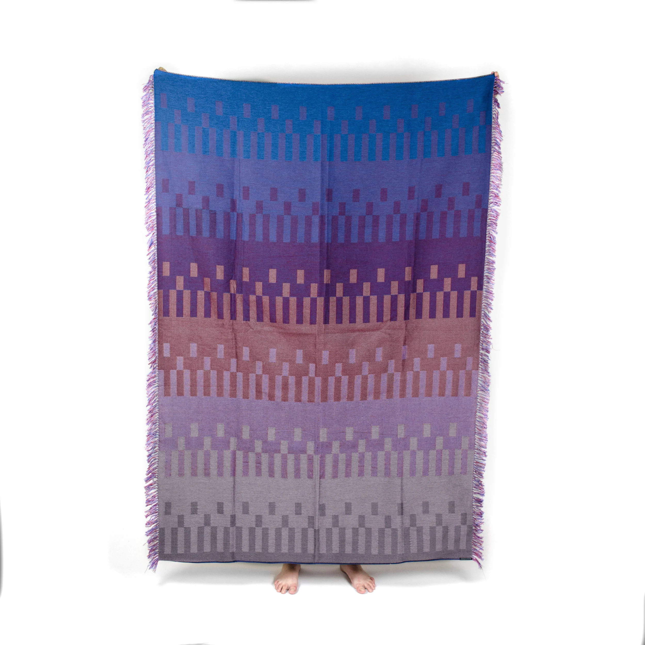 Gradient Violet Woven Throw