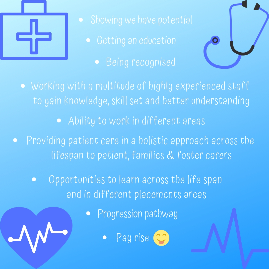 What is the best thing about being a trainee nursing associate? Answer