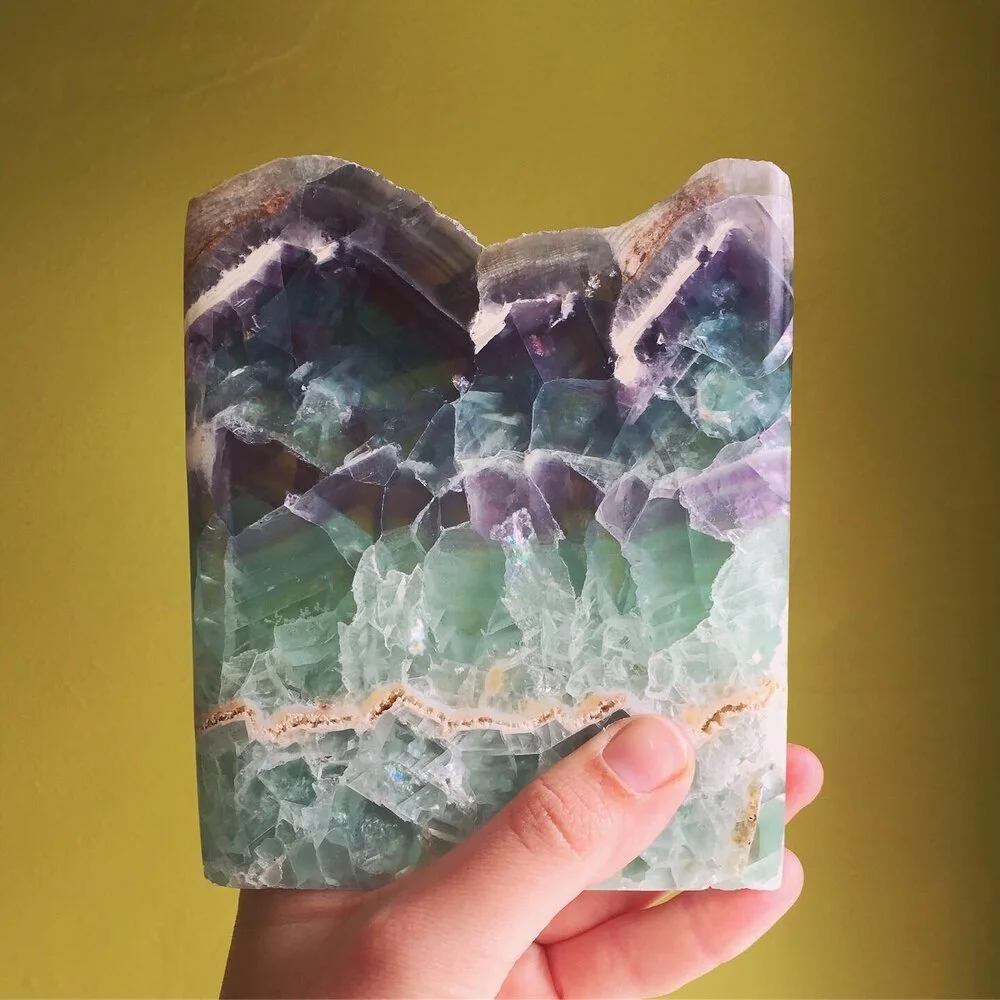 Fluorite Slab Slices Fluorite Slab Slices