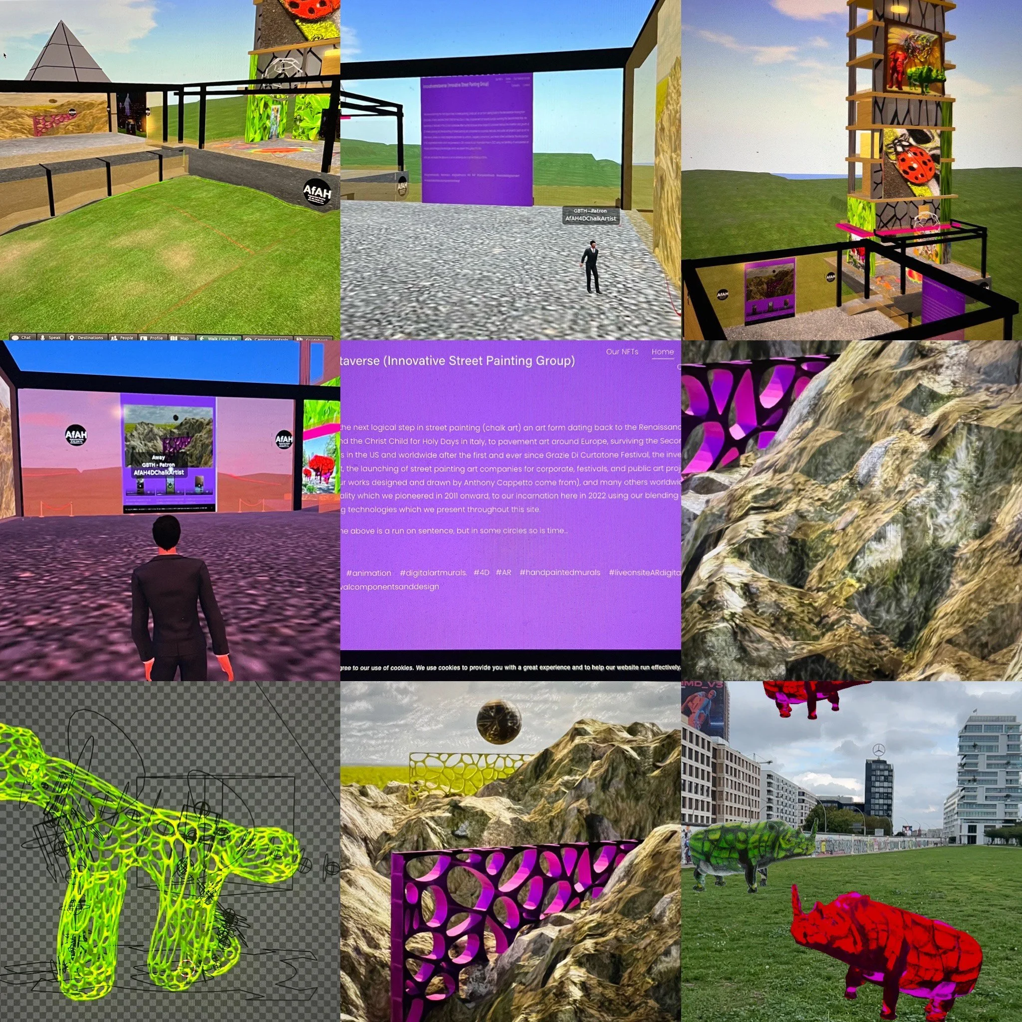 innovativemetaverse: virtual chalk art festival components