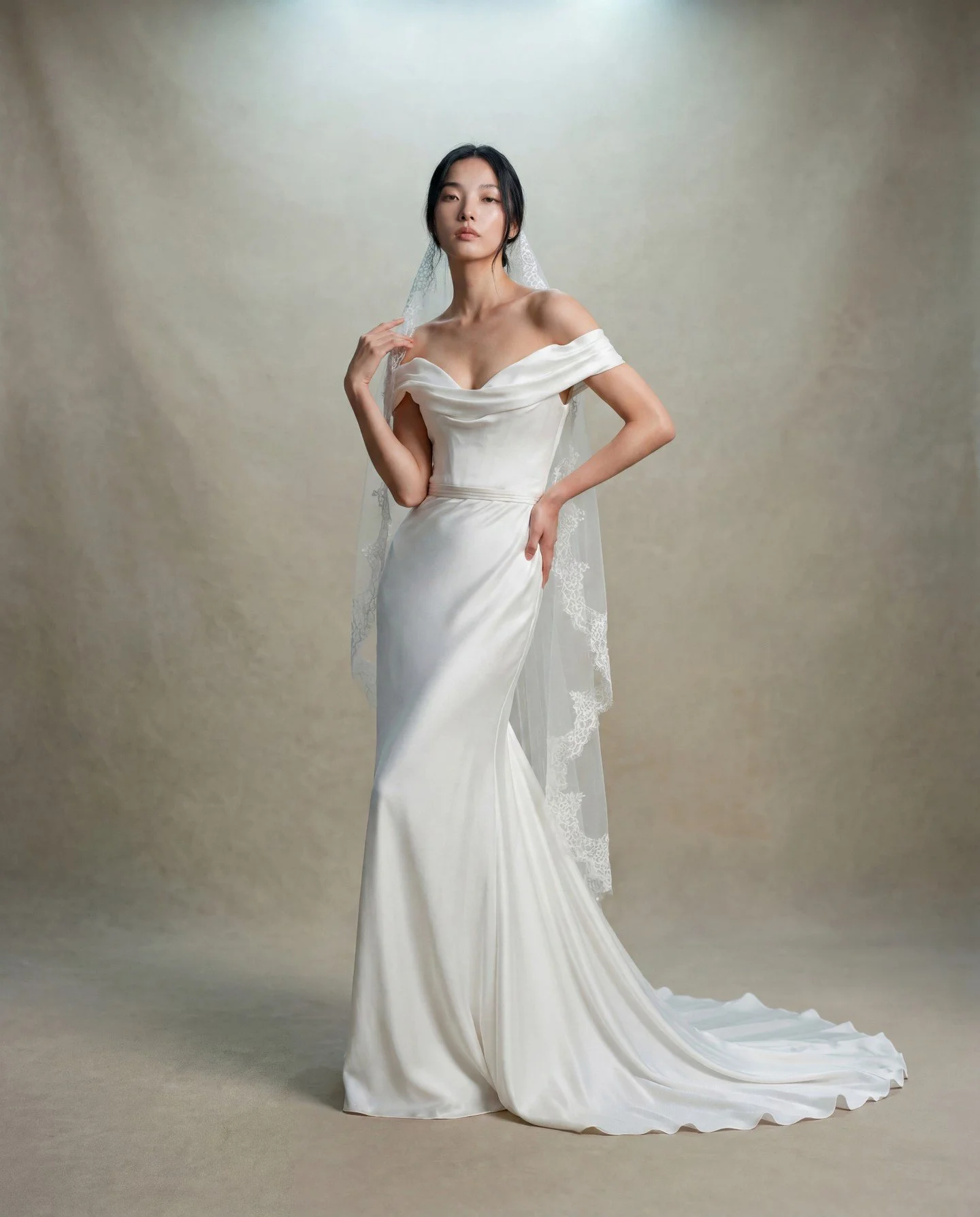 Yun captured in 'Carla' from our Divine Atelier collection.

Silk satin perfection.......