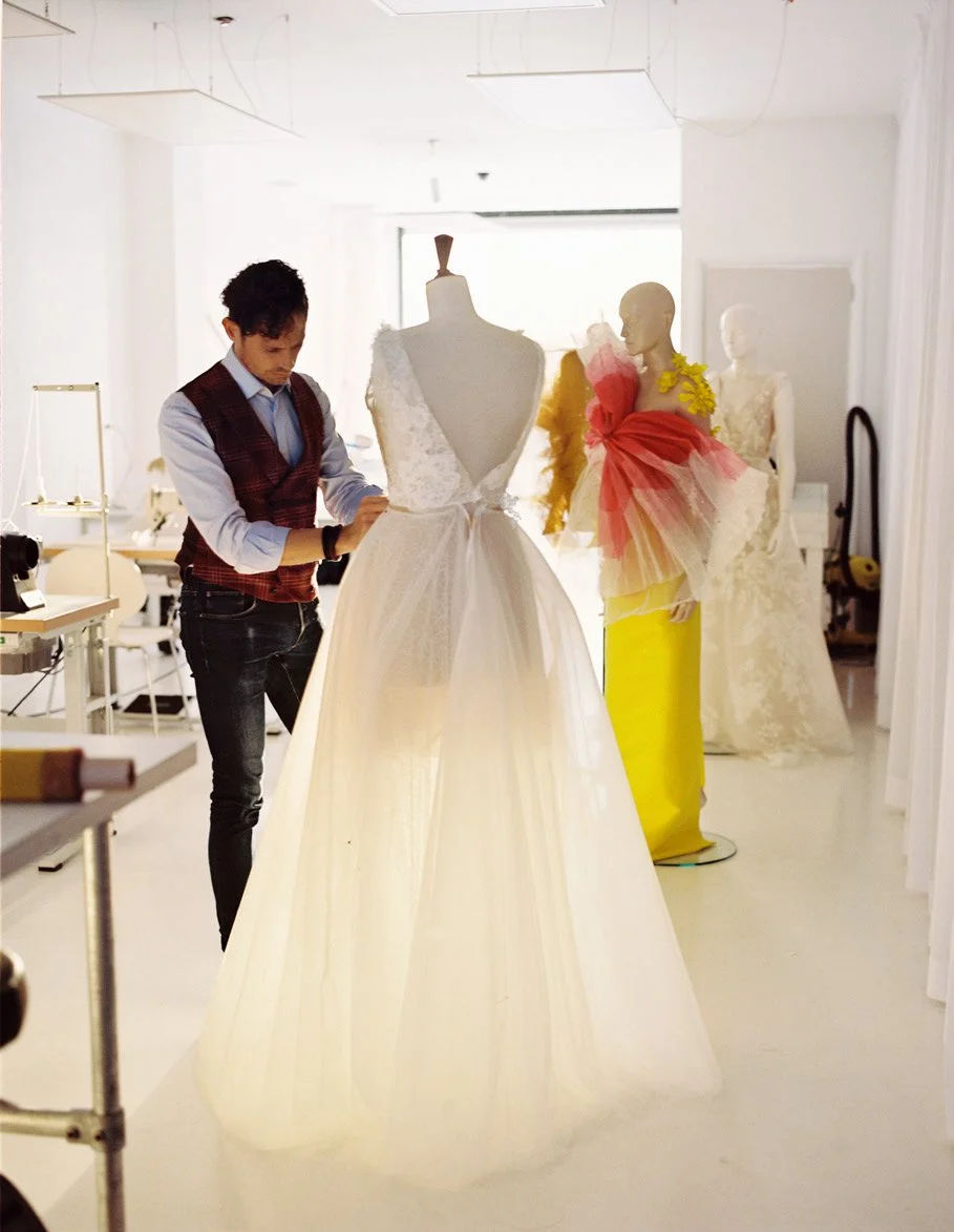Final details are what make a dress truly something special....
Working into the summer weekend with a full agenda!