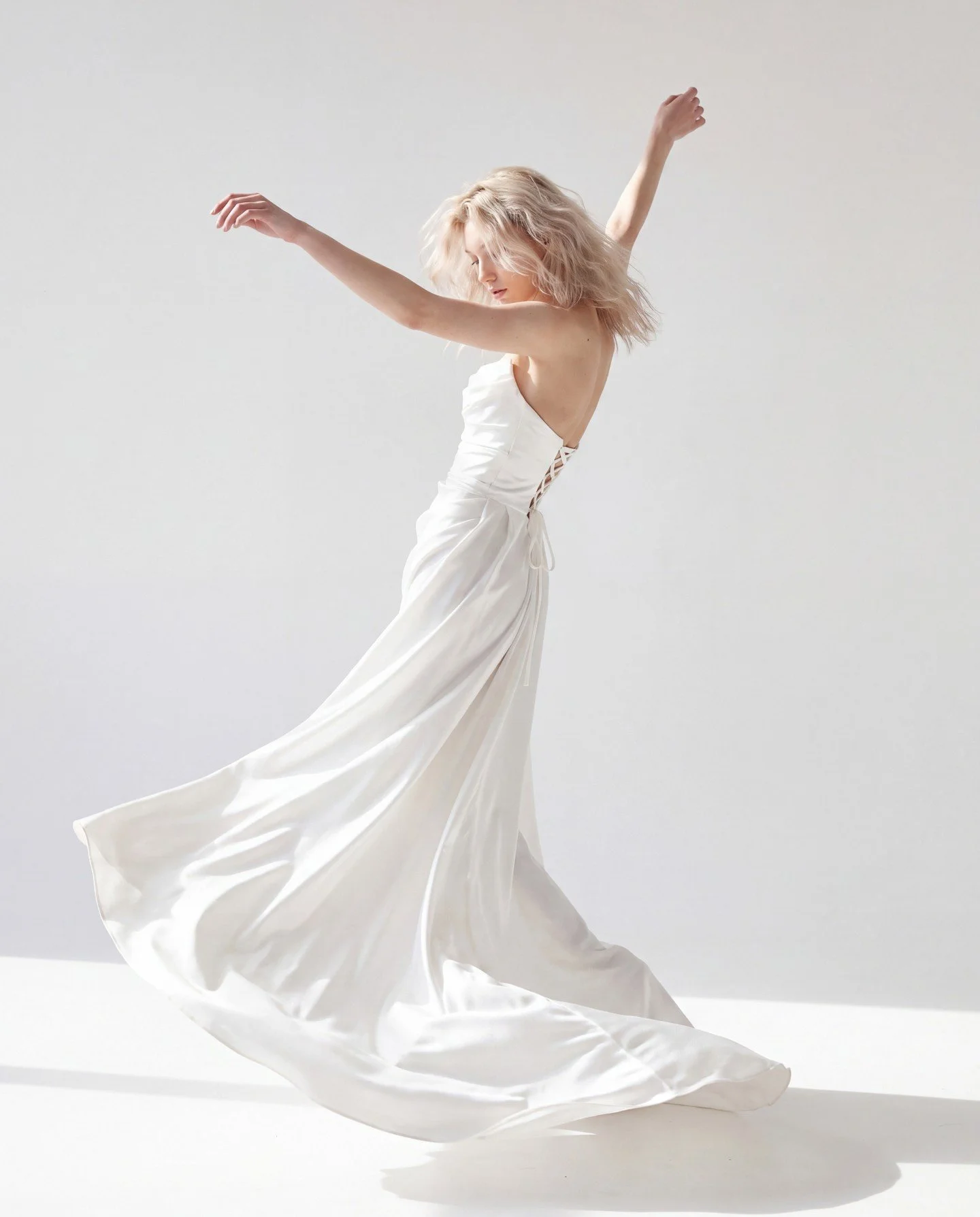 Draped in rich Silk Satin, bias cut for effortless wear and all day comfort...

'Myra' by Divine Atelier