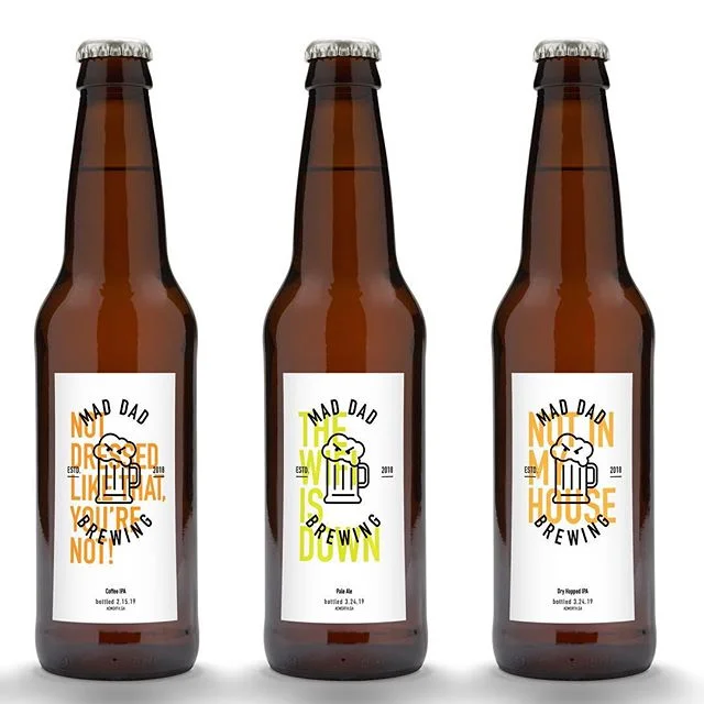 A perk of having creative friends is the free design ideas. We&rsquo;re gonna order labels for our fake brewery, Just for fun! (Return the bottles!)
.
.
#homebrew #beer #craftbeer #homebrewing #instabeer #beerporn #beerstagram #hops #homebrewer #brew