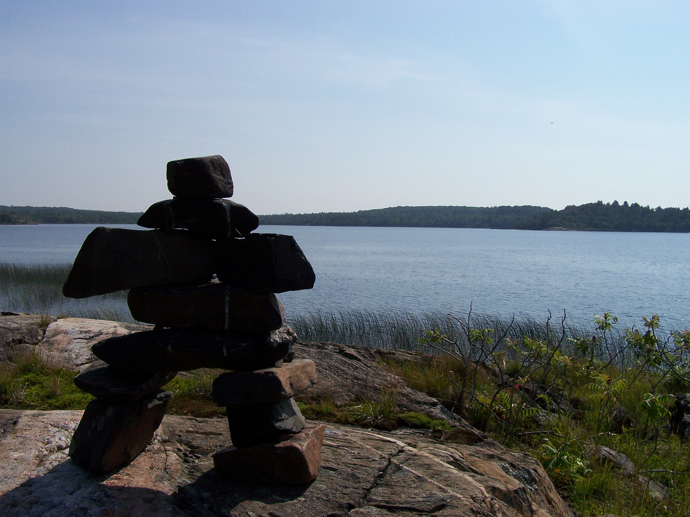 Inukshuk in Serpent River First Nation