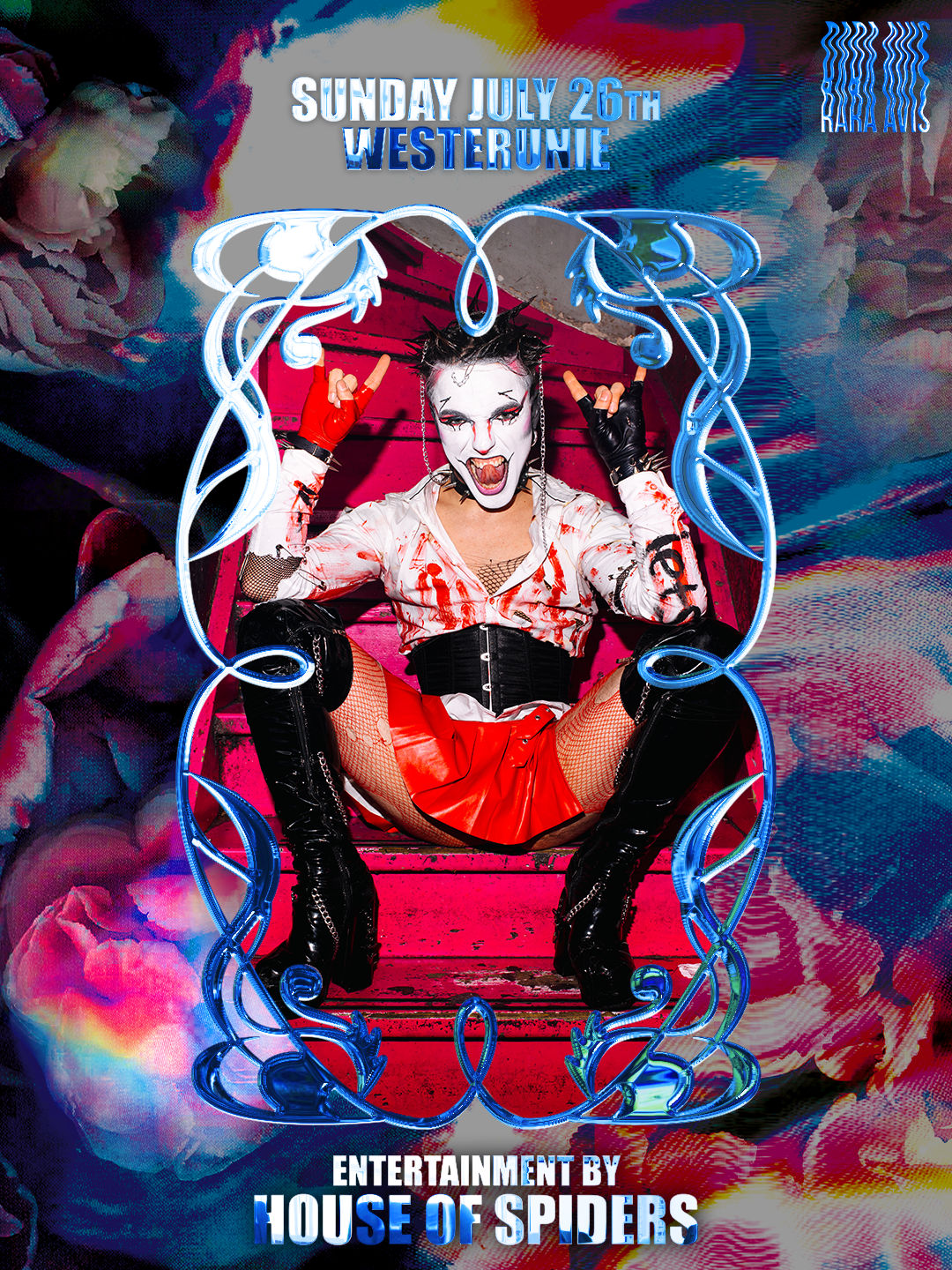 RARAAVIS_Juli2026_MilkshakeAfter_DJartwork_Performers_HouseOfSpiders.png