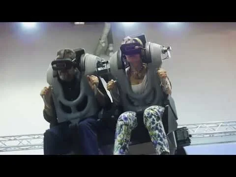 Virtual Reality on board a giant robot arm!