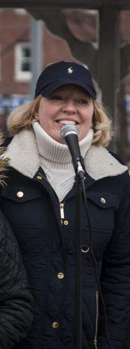Democrat Assembly candidate Deana Lykins at a Socialist Rally in Sussex County