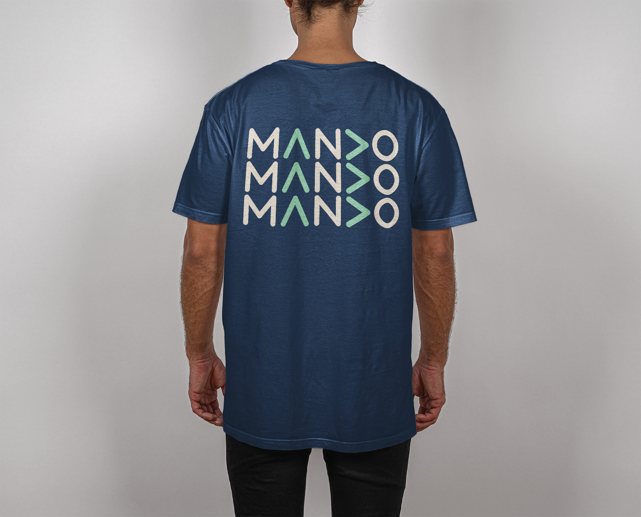Triple Mando - Navy T-Shirt.png