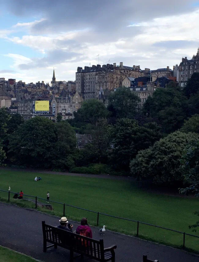 Edinburgh seen from Princes Street.