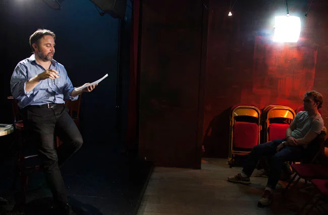 BrendanMcCall in BECKETT at Les Rendez-Vous D'ailleurs Theatre, Paris. Credit: Christian Raby.