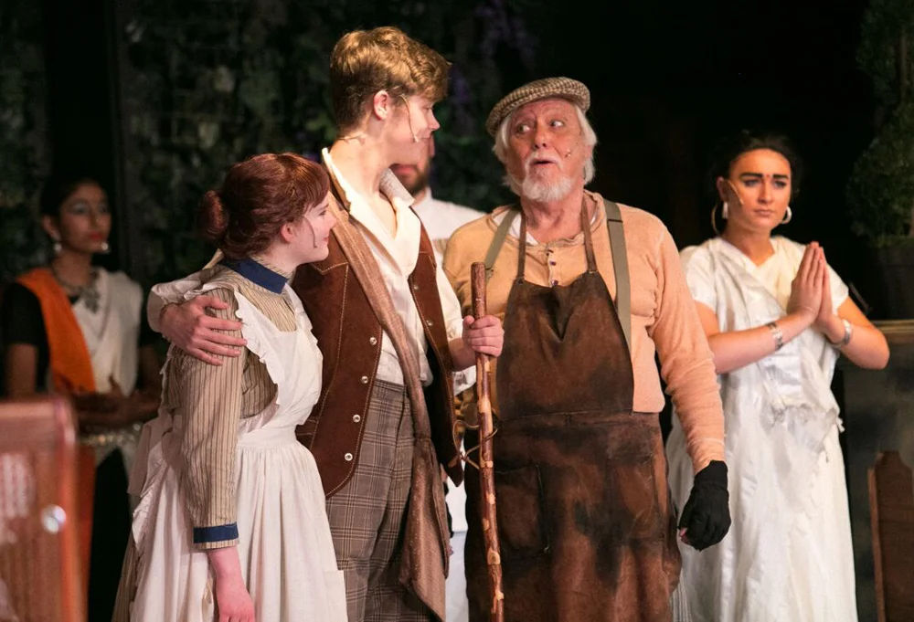 Aidan Alford, left, as Martha, Jordan Graham as Dickon, Ron Dauphinee as Ben and Hannah Culpepper, right, as Ayah. Credit: Drew Francis