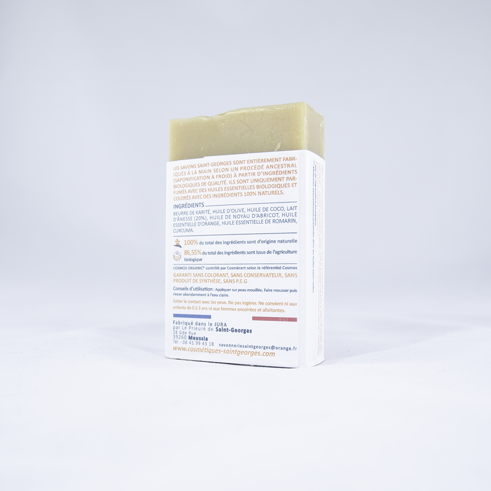Lait d'ânesse, savonnerie du jura, savonnerie du prieuré de Saint Georges, made in france , made in jura, cosmebio
