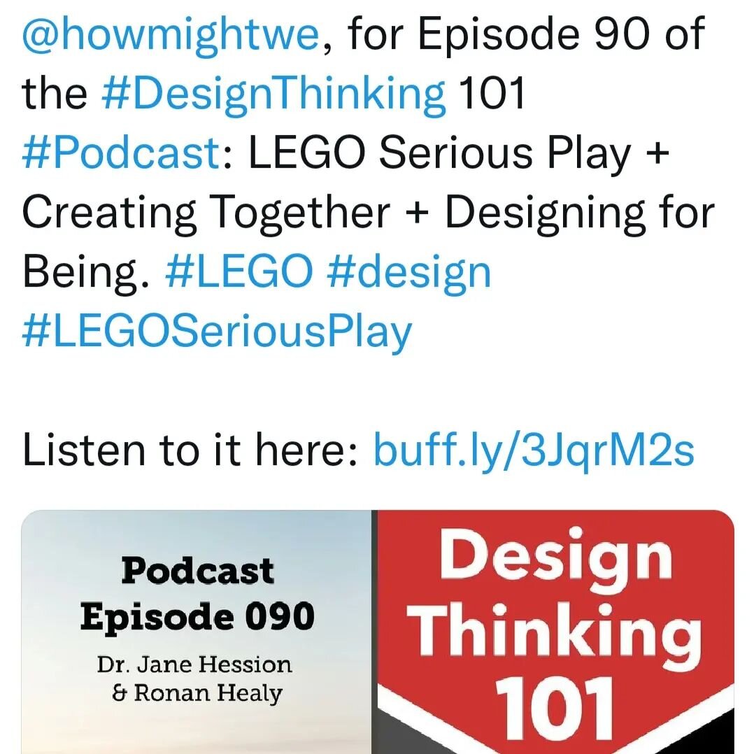 We were delighted to chat with Dawan Standford and share our perspective on the Lego Serious Play method

#BeBravePlay